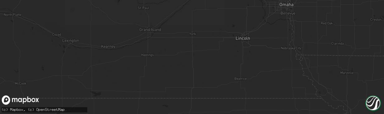 Hail map in Monteview, ID on August 29, 2023