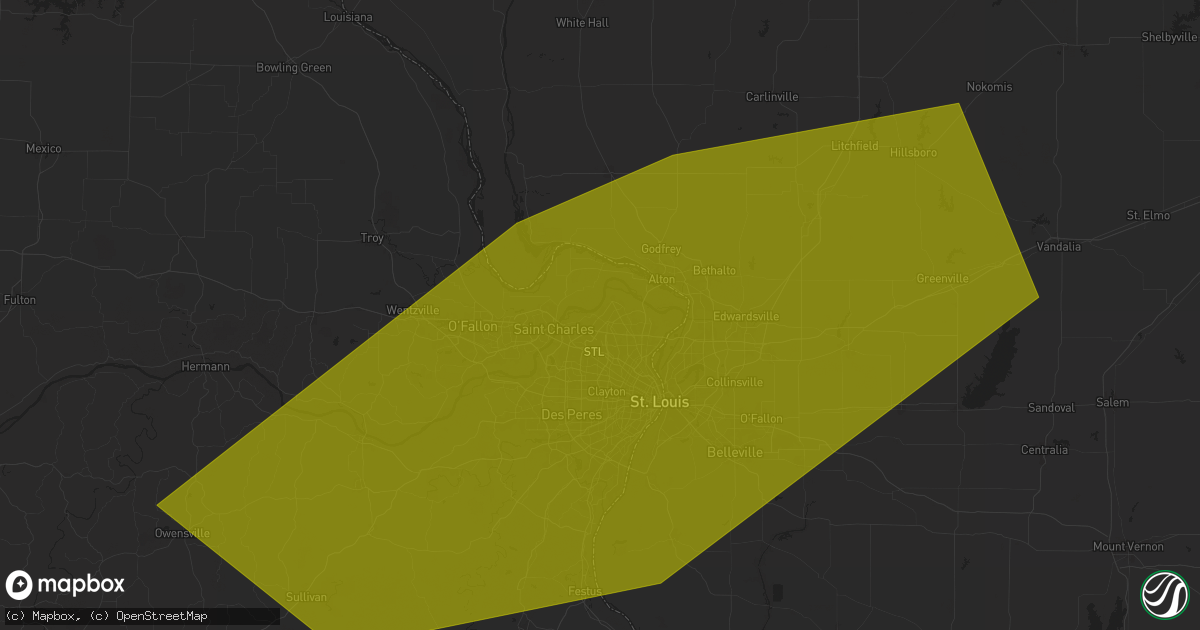 Hail map in Florissant, MO on August 29, 2024