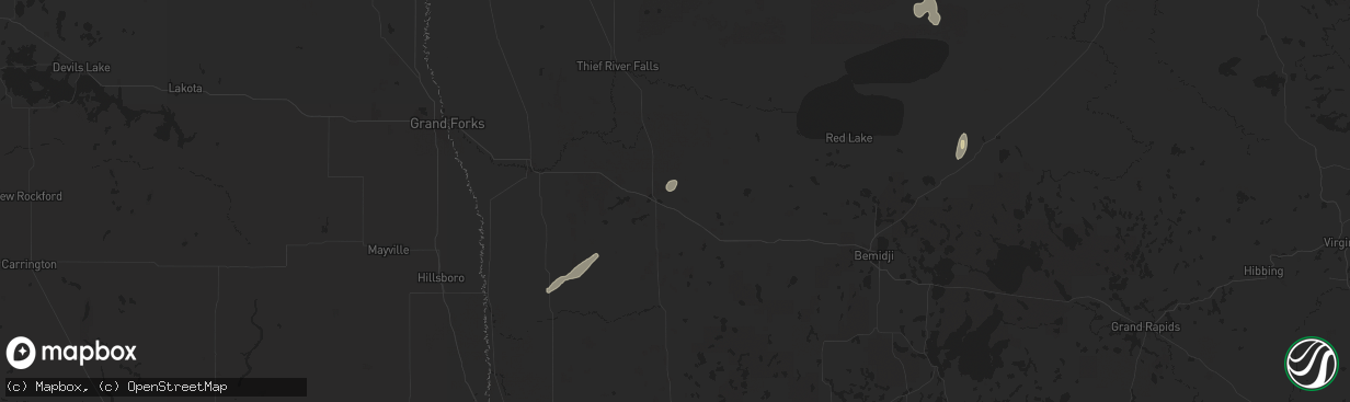 Hail map in Mcintosh, MN on August 29, 2024