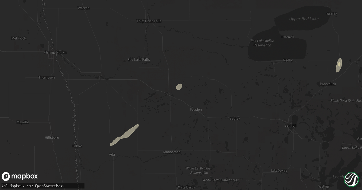 Hail map in Mcintosh, MN on August 29, 2024