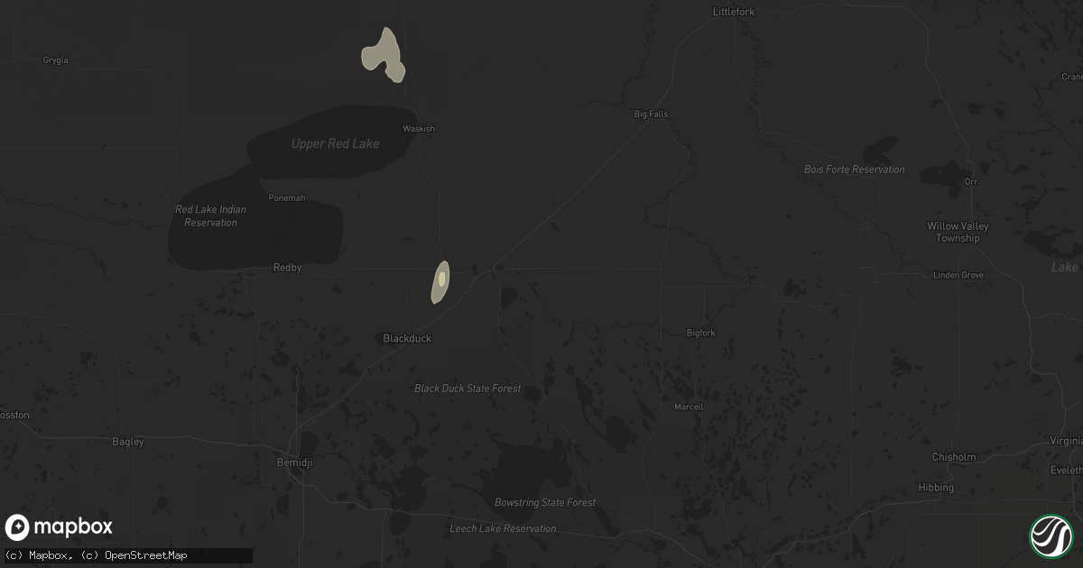Hail map in Northome, MN on August 29, 2024