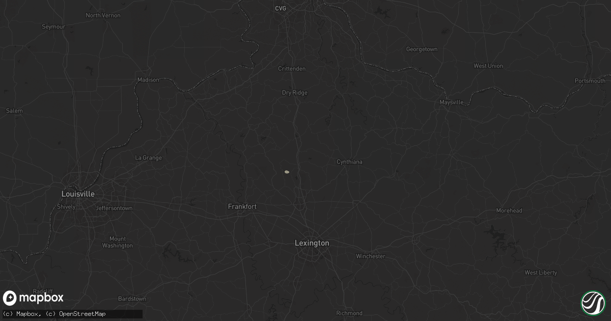 Hail map in Sadieville, KY on August 29, 2024