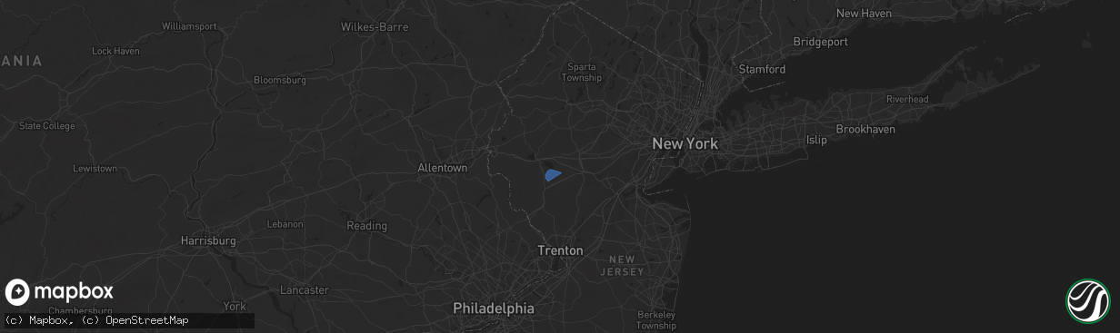 Hail map in Whitehouse Station, NJ on August 29, 2024