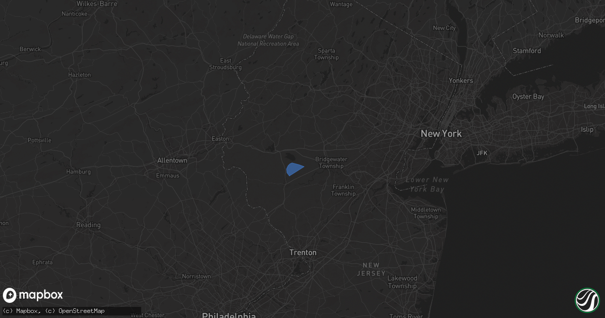 Hail map in Whitehouse Station, NJ on August 29, 2024