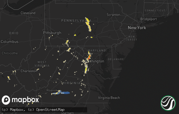 Hail map preview on 08-29-2024