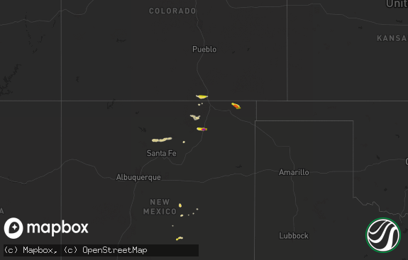 Hail map preview on 08-29-2025