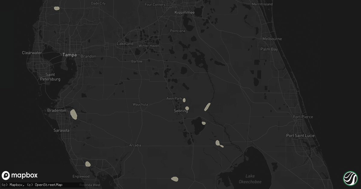 Hail map in Avon Park, FL on August 29, 2026