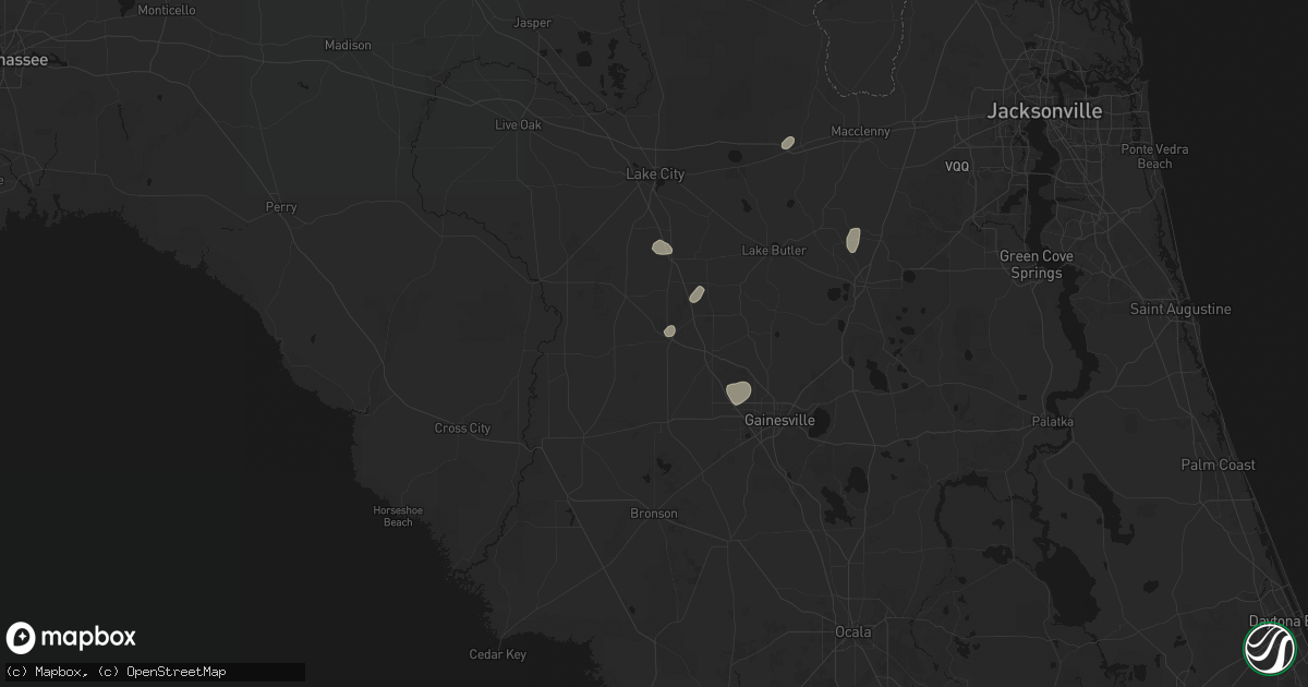 Hail map in High Springs, FL on August 29, 2026
