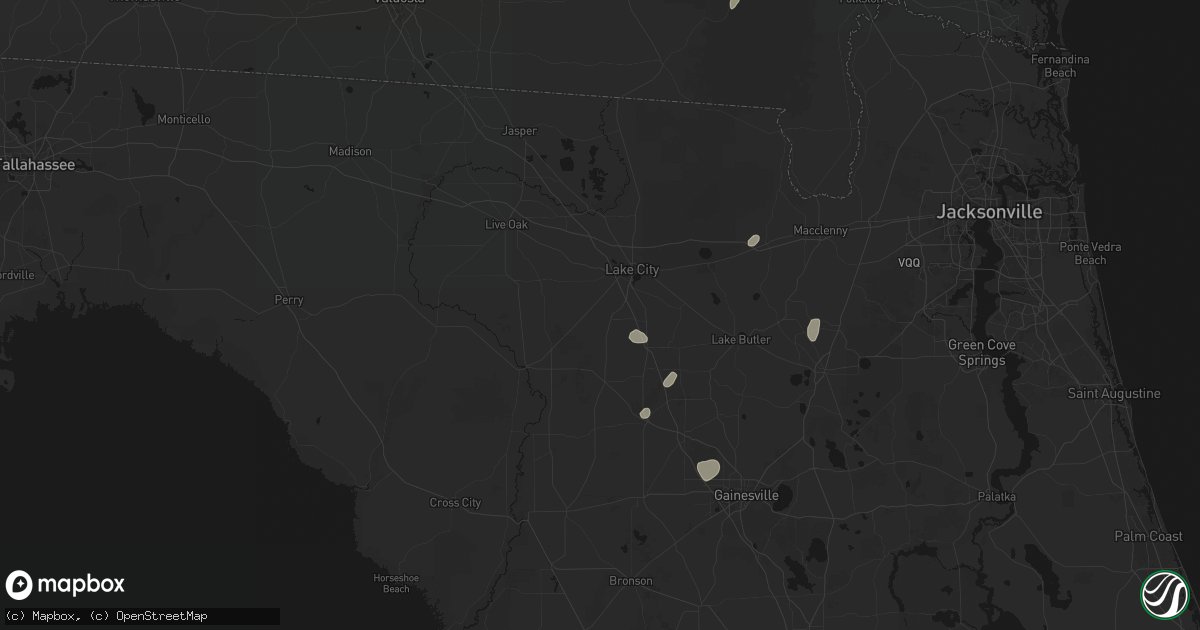 Hail map in Lake City, FL on August 29, 2026