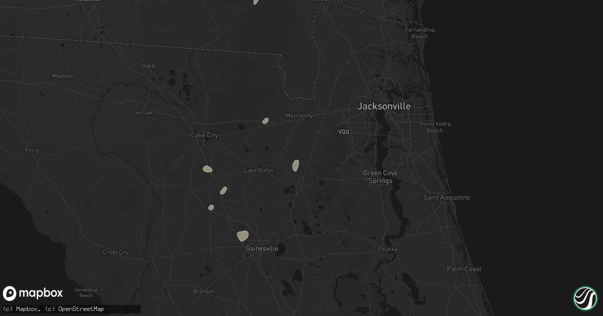 Hail map in Lawtey, FL on August 29, 2026