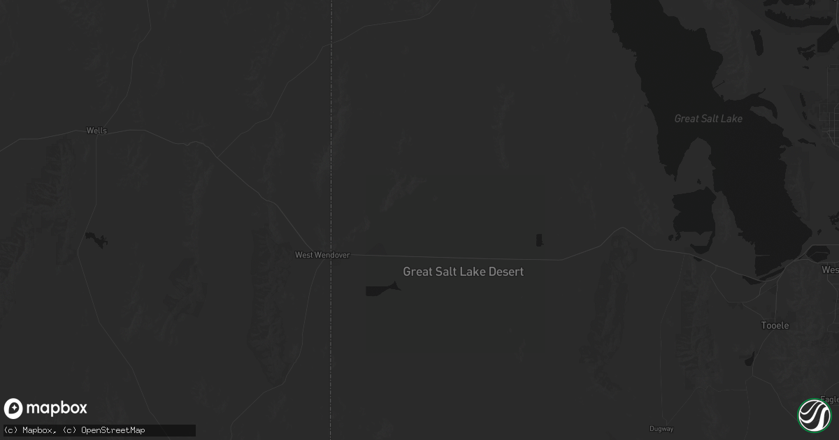 Hail map in Wendover, UT on August 29, 2026