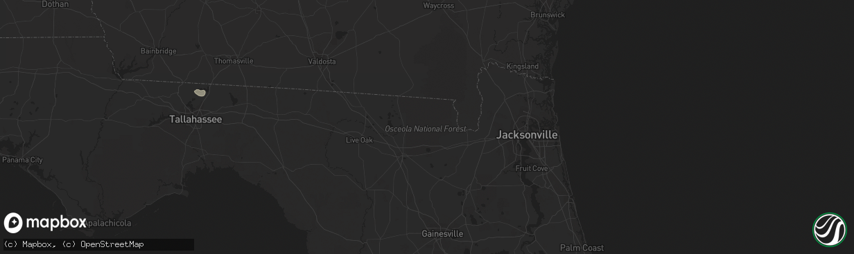 Hail map in Bluffton, SC on August 30, 2011