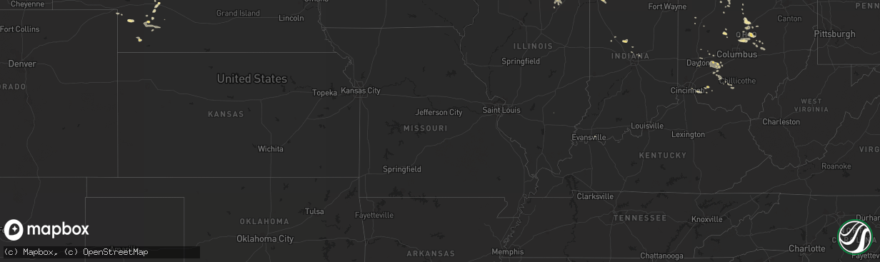 Hail map in South Dakota on August 30, 2013