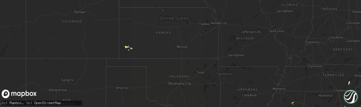 Hail map in Alabama on August 30, 2014