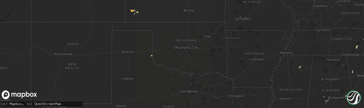 Hail map on August 30, 2014