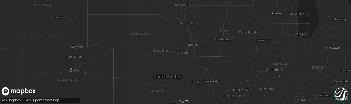 Hail map in Arkansas on August 30, 2016