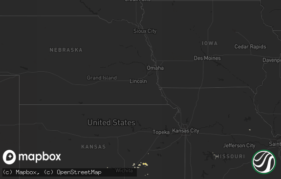 Hail map preview on 08-30-2016