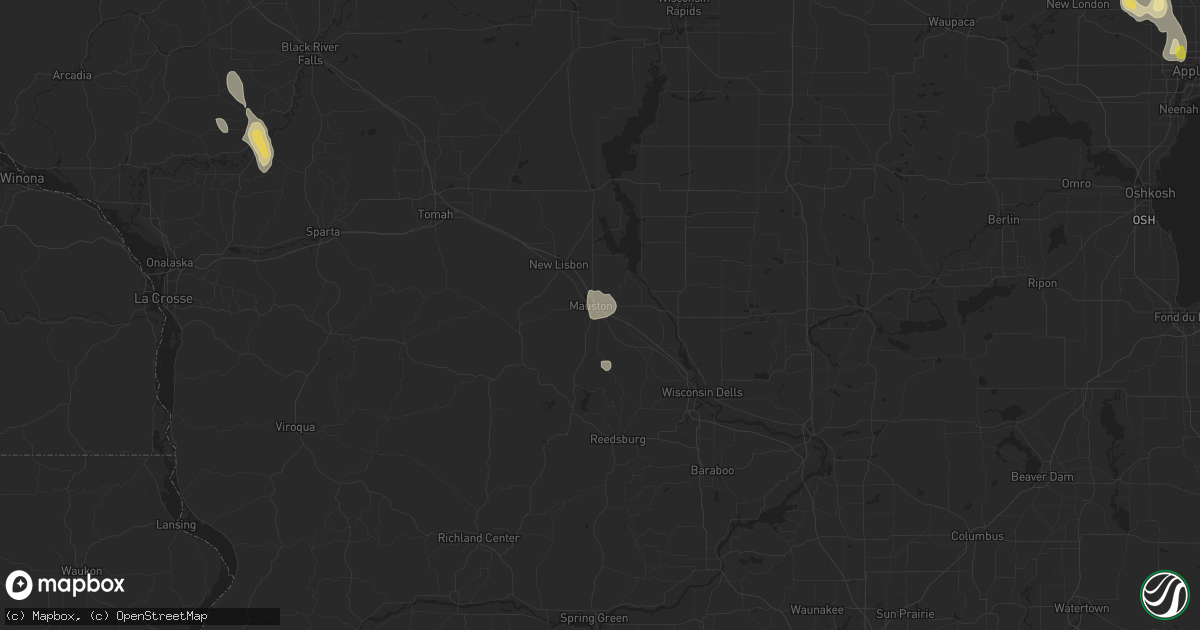 Hail map in Mauston, WI on August 30, 2017