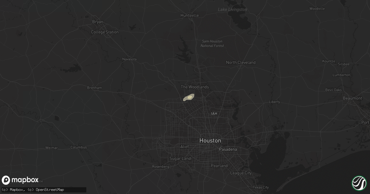 Hail map in Tomball, TX on August 30, 2019