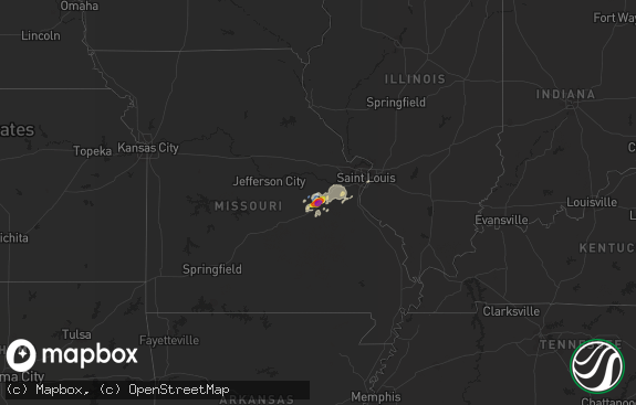 Hail map preview on 08-30-2019