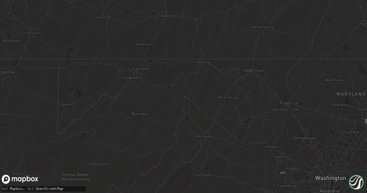 Hail map in Westport, NY on August 30, 2022