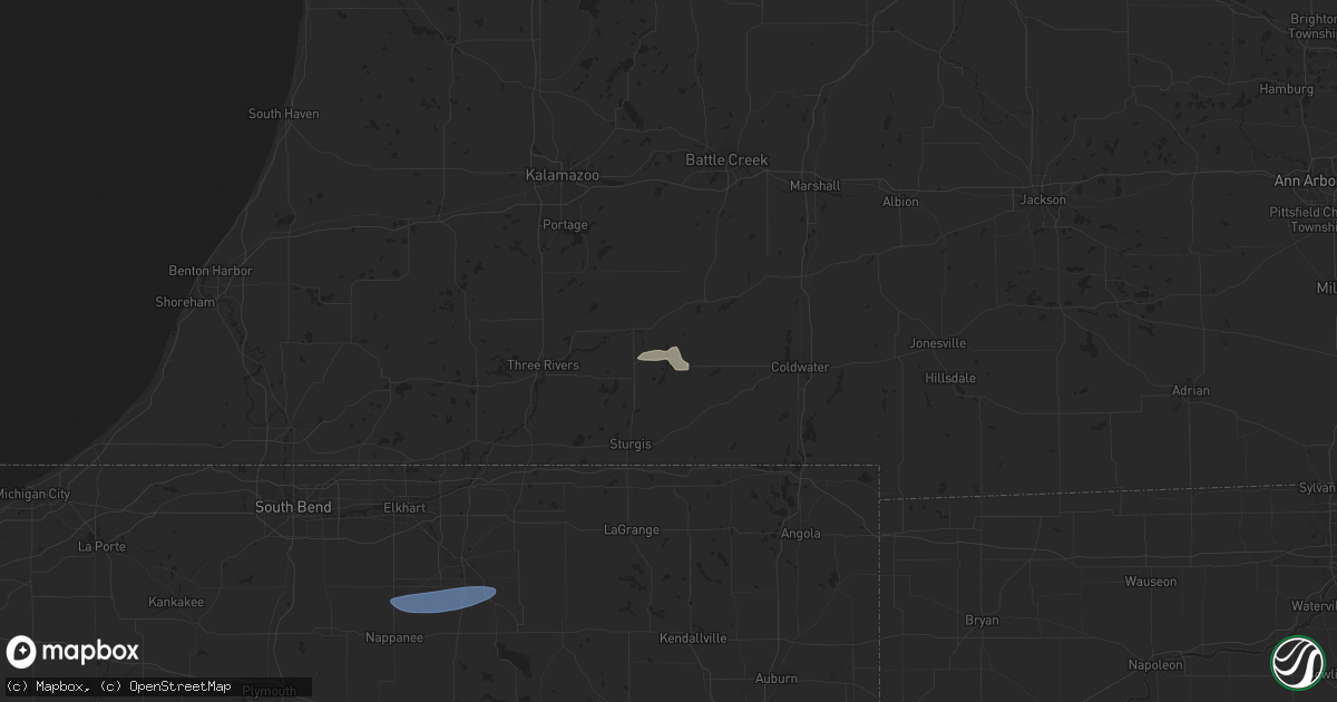 Hail map in Colon, MI on August 30, 2024