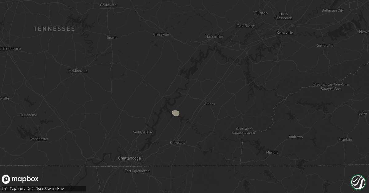 Hail map in Decatur, TN on August 30, 2024