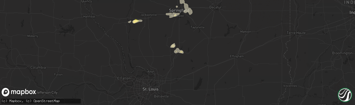 Hail map in Litchfield, IL on August 30, 2024