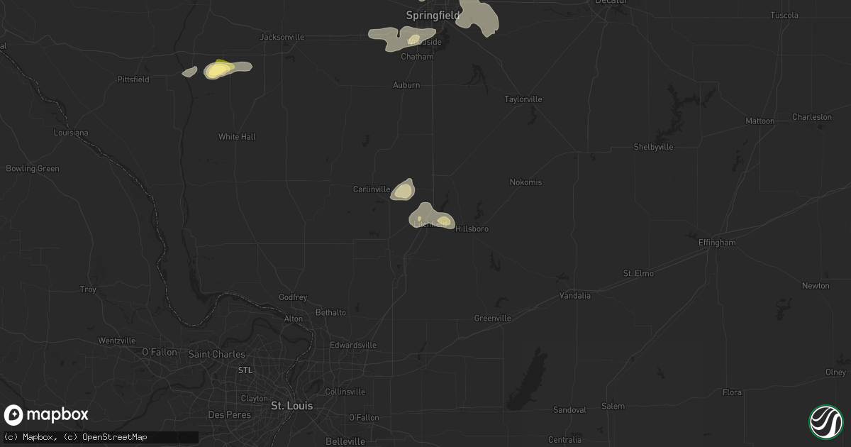 Hail map in Litchfield, IL on August 30, 2024