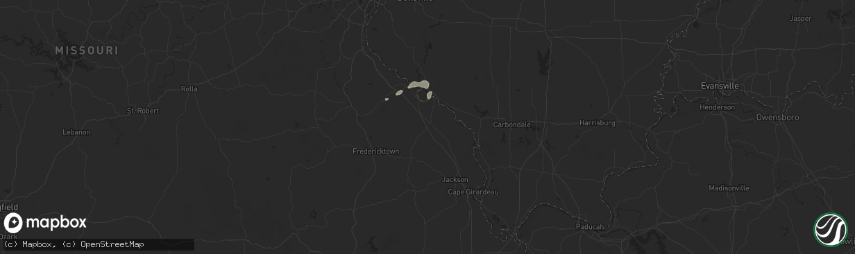 Hail map in Perryville, MO on August 30, 2024