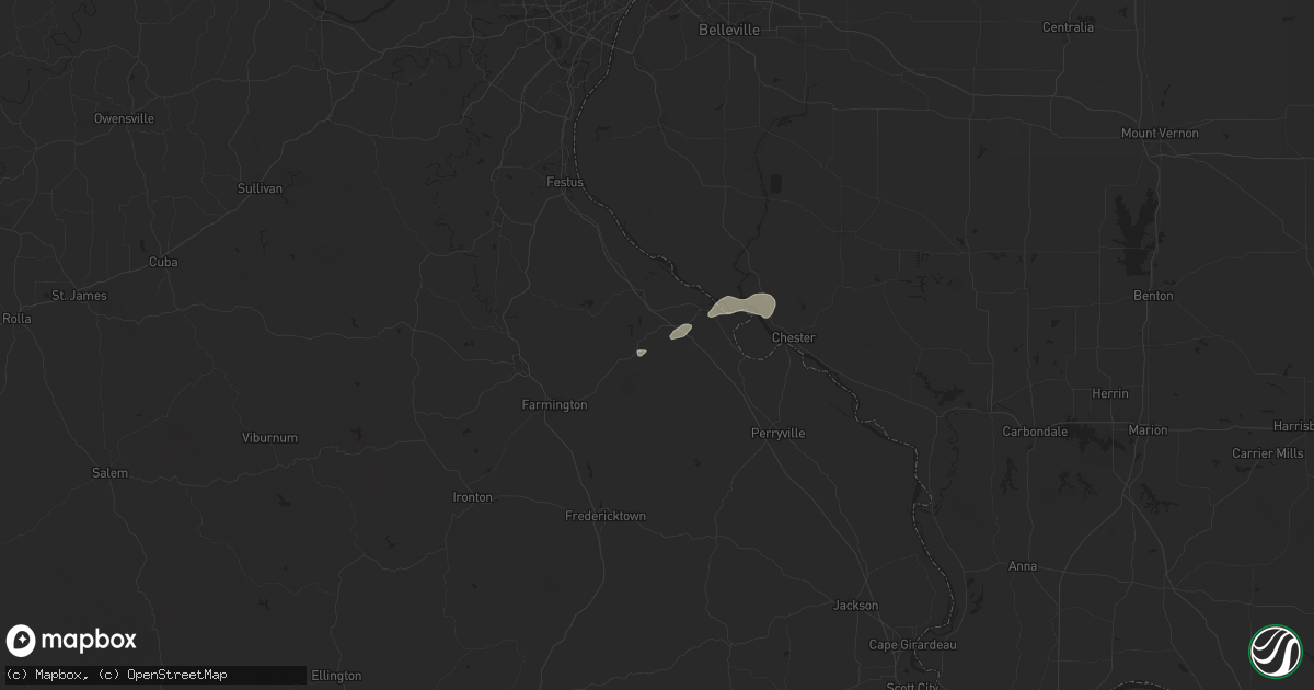 Hail map in Sainte Genevieve, MO on August 30, 2024