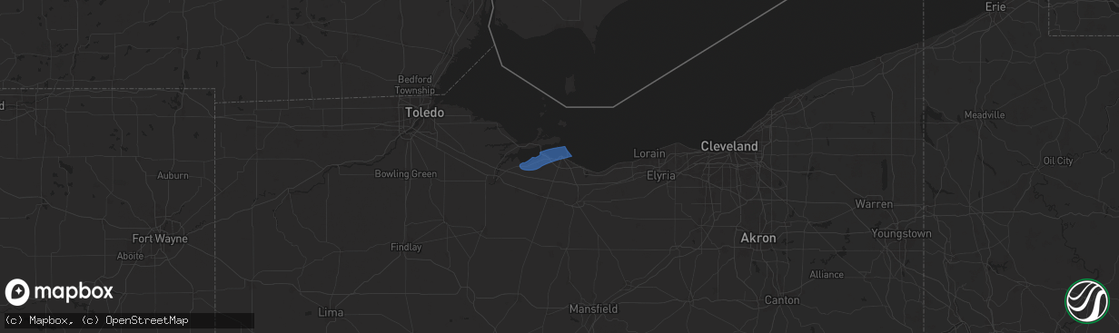 Hail map in Sandusky, OH on August 30, 2024