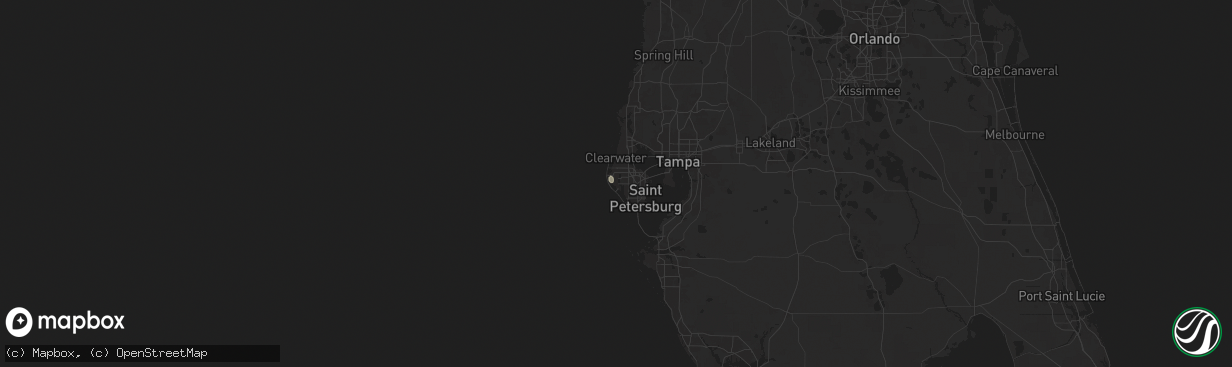 Hail map in Seminole, FL on August 30, 2024