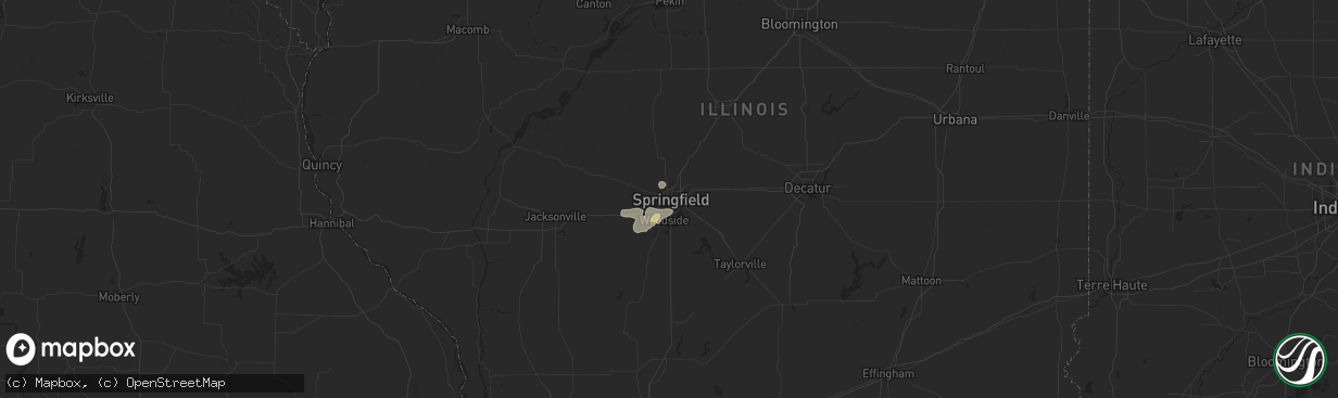 Hail map in Springfield, IL on August 30, 2024