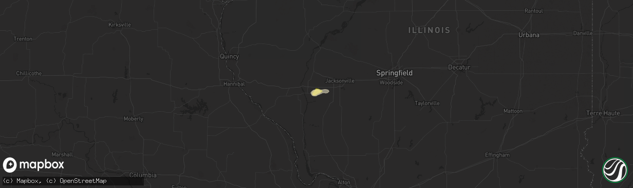 Hail map in Winchester, IL on August 30, 2024