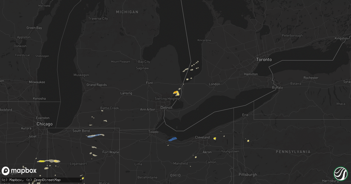 Hail map on August 30, 2024