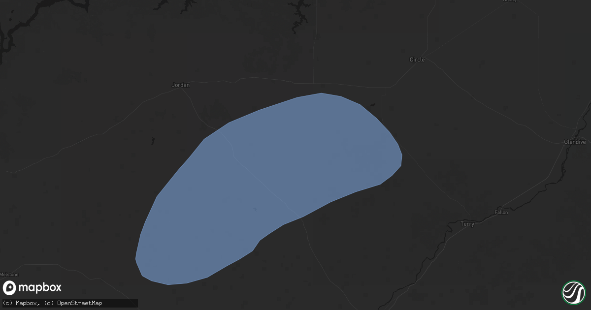 Hail map in Angela, MT on August 30, 2026