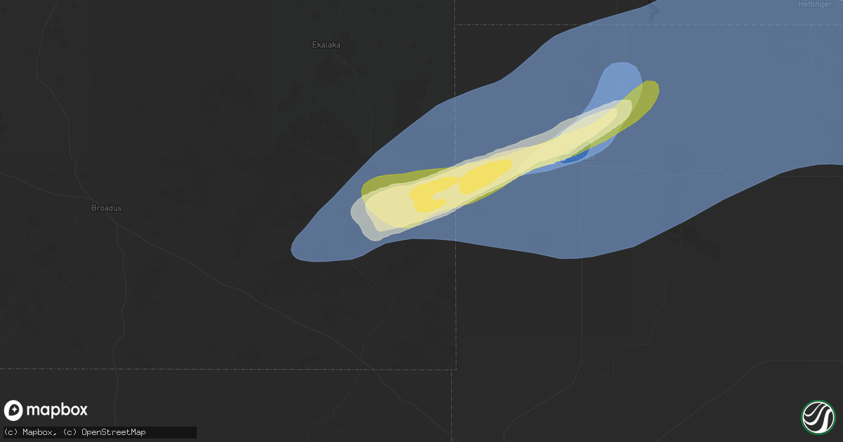 Hail map in Capitol, MT on August 30, 2026