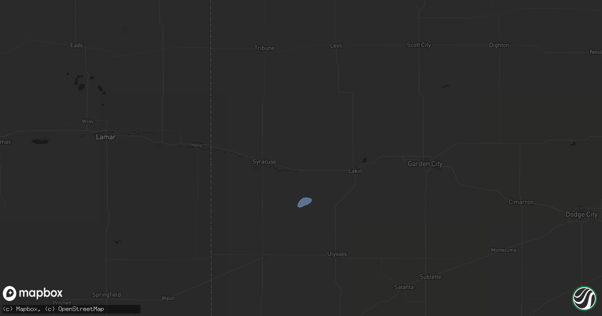 Hail map in Kendall, KS on August 30, 2026