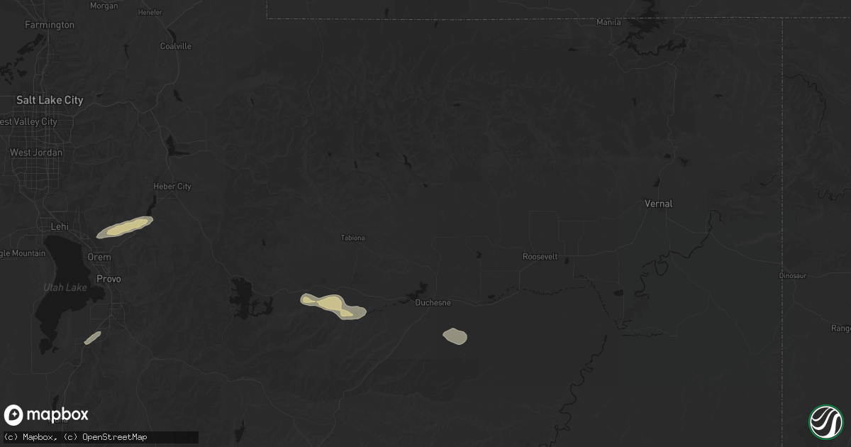 Hail map in Mountain Home, UT on August 30, 2026