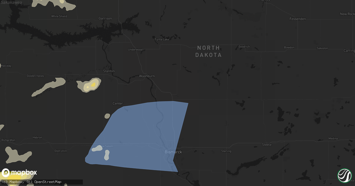 Hail map in Wilton, ND on August 30, 2026