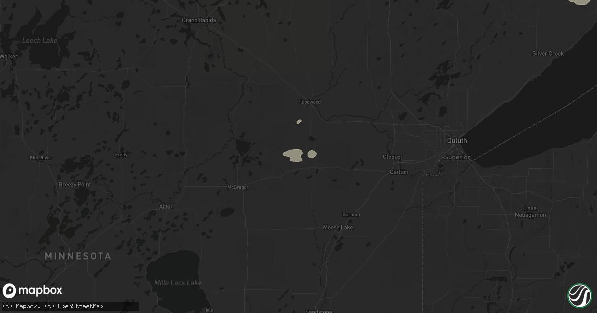 Hail map in Wright, MN on August 30, 2026