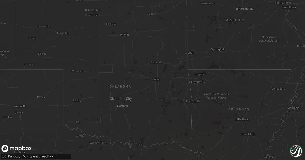 Hail map on August 31, 2011