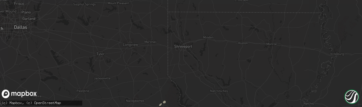 Hail map in Broaddus, TX on August 31, 2012