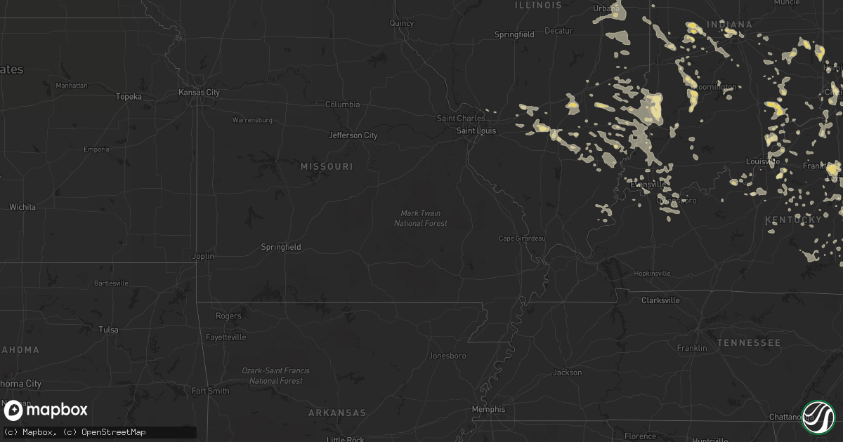 Hail map in Florida on August 31, 2013