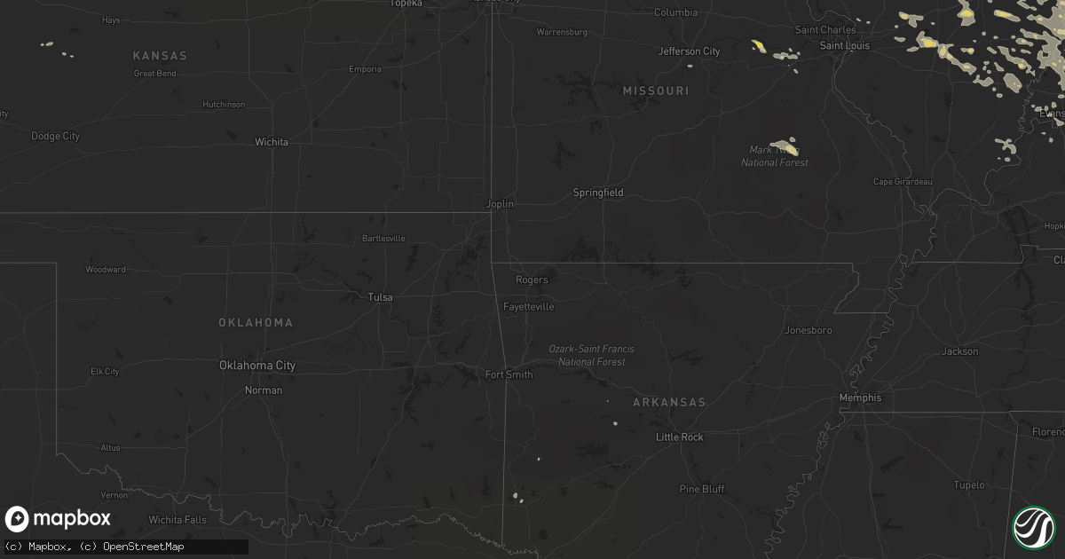 Hail map on August 31, 2013