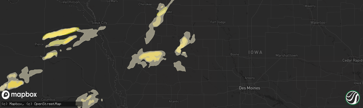 Hail map in Carroll, IA on August 31, 2014