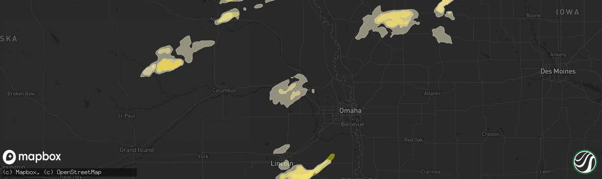 Hail map in Fremont, NE on August 31, 2014