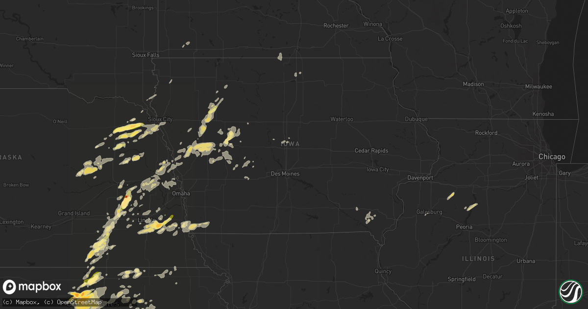 Hail map in Iowa on August 31, 2014