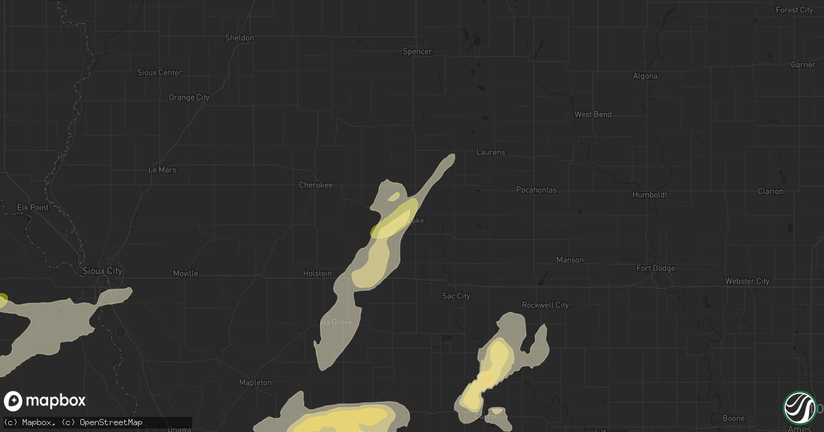 Hail map in Storm Lake, IA on August 31, 2014